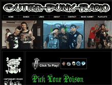 Tablet Screenshot of gutter-punk-radio.com